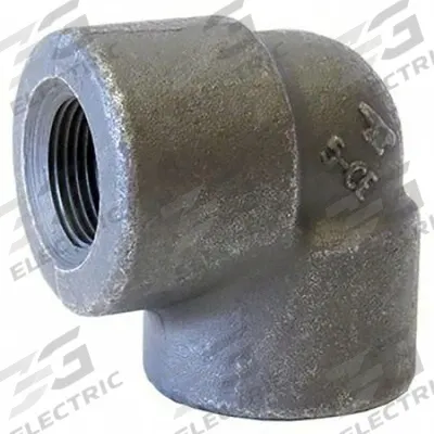 ANVIL Metal Pipe Elbow: 90° Elbow, Steel, Class 3000 - Extreme-Pressure Zinc-Galvanized Steel Pipe Fittings