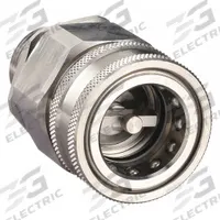 SNAP-TITE Hydraulic Quick Connect Hose Coupling: 3/8 in, 316 Stainless Steel, 3/8"-18 Thread Size (MPN SVHC6-6M). Key specifications — Thread Size: 3/8"-18; Seal Material: Nitrile; Brand: SNAP-TITE.