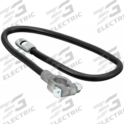 GROTE Battery Cable: Top Post Cable, 4 ga Wire Size, 22 in Overall Lg, Black - Top Start Cables