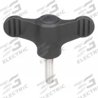KIPP Hand Knob: Wing, Plastic w/ Steel Thread, M6 Thread, 20 mm Thread Lg, 50 mm Dia (MPN K0274.106X20). Key specifications — Brand: KIPP.
