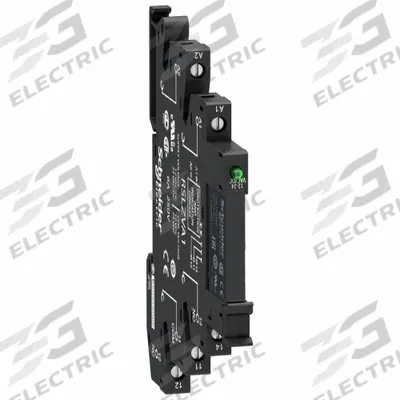 SCHNEIDER Slim Interface Relay: 6 A Current Rating, 60V DC - Pre-Assembled Relay & Sockets