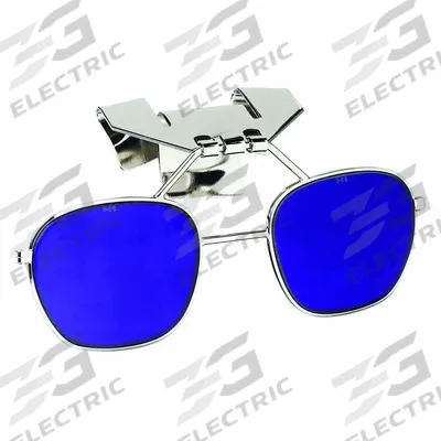 UVEX BY PIP Clip-On Eyewear: Blue Lens Color, Scratch-Resistant, Clip-On Mounting - Honeywell Eye Shield Assemblies for Hard Hats & Helmets
