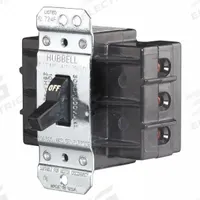 HUBBELL KELLEMS Manual Motor Switch: 3 Poles, 60 A, No Enclosure (MPN HBL7863D). Key specifications — Brand: HUBBELL KELLEMS; Maximum Voltage Rating: 600V AC; Mounting Style: Surface; Pilot Light: Not Included.