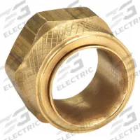 PARKER Compression Fitting Nut: 3/8 in OD Fitting Size, Compression, Brass, 3/8 in Overall Lg, 10 PK (MPN 61PB-6). Key specifications — attr1195695: PARKER.