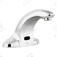 AMTC VALVE Bathroom Sensor Faucet: Hybridflo, Brass, Chrome Finish, Single-Post, Battery/Plug-In (MPN AEF-301). Key specifications — Brand: AMTC VALVE; Includes: (2) Temperature Mixing Valves; Series: Hybridflo.