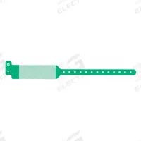 ID Wristband: No Legend, 11 3/4 in Overall Lg, 1 5/8 in Overall Wd, Plastic, Green, 500 PK (MPN CLS-PS-35). Key specifications — attr1126094: Green.