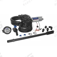 FILL-RITE Electric Drum Pump: Pump with Hose, Nozzle & Meter, 1/4 hp HP, 12 V DC, 13 gpm, PP (MPN SS445BX727). Key specifications — Brand: FILL-RITE; Suction Tube Material: PP.