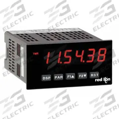 RED LION Time Meter: 999,999 Display Span - Min, 85 V AC – 250 V AC, 11 V DC – 36 V DC, PAXTM000, 4X. Key specifications — attr1042966: PAXTM000; attr1042969: +/-0.01%; attr1042981: Red; attr1042982: LED; attr1042990: Panel Gasket; attr1042993: 4X; attr1043003: Time Meter; attr1043006: PAX.