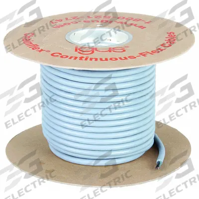 CHAINFLEX Control Cable: 16 AWG Conductor Size, 3 Conductors, PVC, Order by the Foot - Continuous Flexing Exposed Run Tray Cables