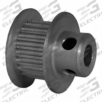 Dayton Timing Pulley: Modified Curvilinear, Fixed, For GT Timing Belt Section - GT Section Fixed-Bore Timing Pulleys with Hub