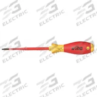 WIHA Insulated Torx Screwdriver: Insulated SoftFinish, Long Lg, Security Torx Tip, T25 Tip Size (MPN 32515). Key specifications — attr1205076: T25; attr1205081: WIHA; attr1205102: Cushion.