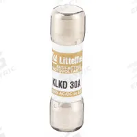 LITTELFUSE Fuse: KLKD Series, Midget, Fast-Acting, 30 A, 600 V AC, 600 V DC, 13/32 in x 1 1/2 in (MPN KLKD030). Key specifications — attr1287209: KLKD; attr211192: LITTELFUSE.