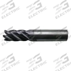 CLEVELAND Square End Mill: Carbide, 5 Flute, 3/8" Mill Dia, 2" LOC, 4" OAL (MPN C60551)