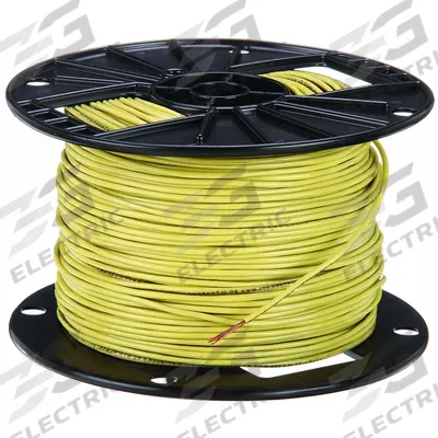 SOUTHWIRE Building Wire: Copper, 16 AWG, 1 Conductors, Stranded, Yellow, 500 ft Lg - Copper TFN/TFFN Building Wires