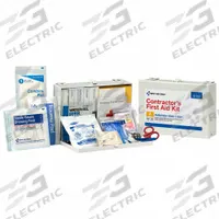 FIRST AID ONLY First Aid Kit and Housing: 181 Components, ANSI/ISEA Z308.1-2021, Type III, Class A (MPN 91350). Key specifications — ANSI Standard Met: ANSI/ISEA Z308.1-2021; Adhesive Bandages Included: (100) Bandages; Oral and Inhalant Medicinals Included: No Oral/Inhalant Medicinals; Topical Medicinals Included: (10) Hand Sanitizer Packets; Wound Dressings Included: (6) Gauze Pads; Unitized: Bulk.
