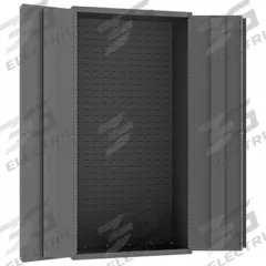 DURHAM MFG Bin Cabinet: 36 in x 18 in 72 in, 0 Shelves, 0 Bins, Solid, 14 ga Panel, Gray, Keyed (MPN 3602-BLP-95). Key specifications — attr64260: Assembled; attr64275: Shelf and Bin; attr63933: DURHAM MFG; attr64274: Gray; attr64276: Powder Coated; attr146303: Steel; attr143811: Bins.