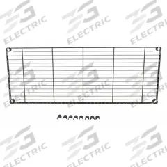 APPROVED VENDOR Shelving: For 3TPC9/3TPD4, For 3TPC9/3TPD4, 175 lb Cap, Powder Coated, Black, Steel (MPN MHL1848BG). Key specifications — Material: Steel; Color: Black; Finish: Powder Coated; For Use With Mfr. Model Number: 3TPD4; Manufacturer Part Number: MHL1848BG; Brand: APPROVED VENDOR; For Use With Grainger Item Number: 3TPC9; Accessory Type: Shelf.