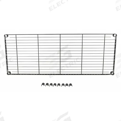 APPROVED VENDOR Shelving: For 3TPC9/3TPD4, For 3TPC9/3TPD4, 175 lb Cap, Powder Coated, Black - Shelves for Utility Carts with Wire Shelves