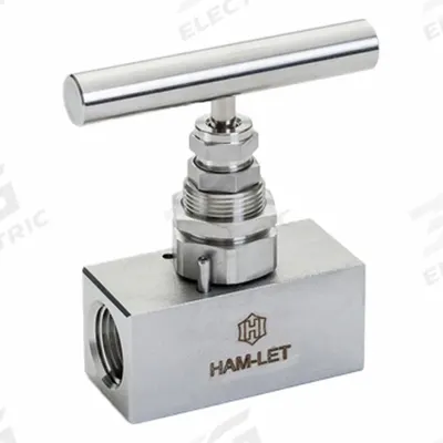 HAM-LET Plumbing Needle Valves: Inline Valve Body, 316 Stainless Steel, Screw-In Bonnet - Stainless Steel Straight-Body Needle Valves