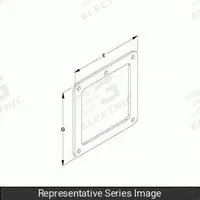 HAMMOND MANUFACTURING Wireway Box Connector: 6 in Wd, 6 in Ht, 7 11/16 in Ht, Stainless Steel (MPN 1487DKSS). Key specifications — Brand: HAMMOND MANUFACTURING; Material: Stainless Steel.