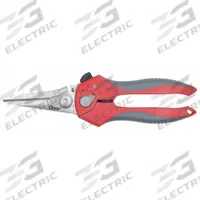 CLAUSS Shop Shears: Ambidextrous, 8 in Overall Lg, Serrated, Titanium Bonded, Rounded, Red (MPN 19555). Key specifications — attr308500: Titanium Bonded; attr308502: Red; attr308505: Ambidextrous; attr308522: Rope; attr324896: CLAUSS.