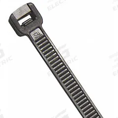 GRAINGER Cable Tie: 10 in Nominal Lg, 2 3/4 in Nominal Max. Bundle Dia., 0.14 in Wd, Black, 100 PK (MPN 36J142). Key specifications — Outdoor Use: Yes; Color: Black; Brand: GRAINGER.