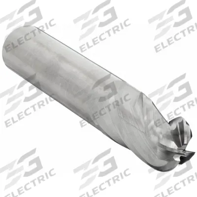 CLEVELAND Ball End Mill: Carbide, 4 Flute, 1" Mill Dia, 1-1/2" LOC, 4" OAL (MPN C63577) - Carbide Ball End Mills for Aluminum