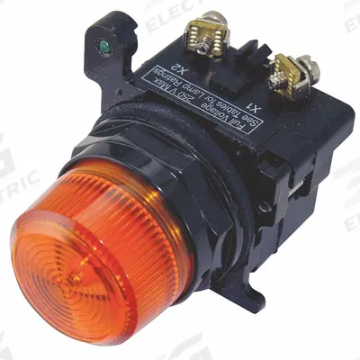 EATON Pilot Light: 30 mm Panel Mounting Size, Amber, LED - LED Pilot-Lights