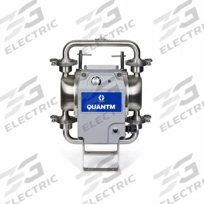 GRACO Electric Diaphragm Pump: Stainless Steel Body, Three Phase, 380-480V AC - FDA-Compliant EODD Pumps