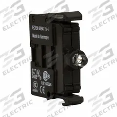 EATON Lamp Module: 22 mm Size, White, LED, 30 V AC/DC Rating, No Transformer (MPN M22-FLED-RG). Key specifications — Compatible Operator: Selector Switch; Compatible with Series: M22; Terminal Connection Type: Screw Clamp Terminals; Brand: EATON; Manufacturer Part Number: M22-FLED-RG; Includes Bulb: Bulb Included.