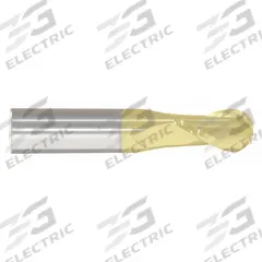 APPROVED VENDOR Ball End Mill: Carbide, TiN Coated, 2 Flute, 1" Mill Dia, 1-1/2" LOC, 4" OAL (MPN 221-001161)