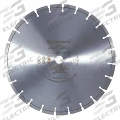 HUSQVARNA Diamond Saw Blade: Granite/Reinforced Concrete, 20 in Blade Dia., 1 in Arbor Size, Wet (MPN F620C-20). Key specifications — attr1097734: Wet; attr1097738: Large Flat Saw; attr1097751: HUSQVARNA.