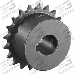 TRITAN Roller Chain Sprocket: 06B, For 3/8 in Chain Pitch, 19 mm Bore Dia, 20 Teeth, Steel (MPN 06BS20H X 19). Key specifications — Brand: TRITAN.