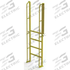 TRI-ARC Configurable Platform Ladder: 7.7 ft Overall Ht, 30 in Overall Wd, 20 in Overall Dp, Steel (MPN UCL9005246). Key specifications — Material: Steel; Color: Yellow; Brand: TRI-ARC.