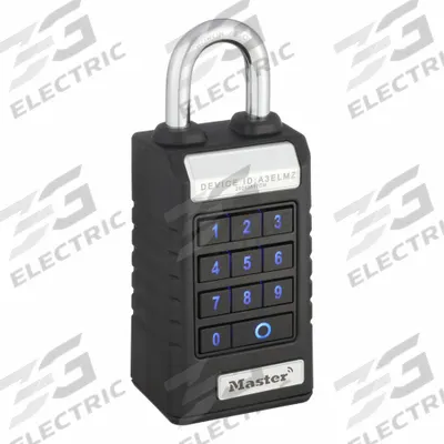 MASTER LOCK Bluetooth Padlock: Black, Std Shackle - Standard Shackle Bluetooth Padlocks