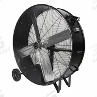 HUNTER Mounted Fan: 36 in Blade Dia, 2 Speeds, 120V AC, 1/4 hp, Belt Drive, Aluminum (MPN HAC-DRUM36). Key specifications — Number of Speeds: 2; Voltage: 120V AC; Brand: HUNTER.