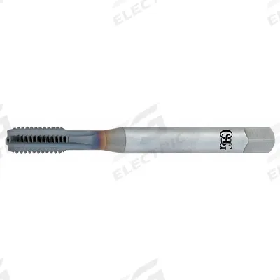 OSG Straight Flute Tap: 1/2"-20 UNF, H3 / 2B-3B, 4 Flute, Bottoming Chamfer - Coolant-Through Straight-Flute Machine Taps for Aluminum