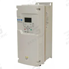 EATON Variable Frequency Drive: In Phase Three, Out Phase Three, 5 hp, 12.5 A Output Current - Max (MPN DG1-32012FB-C21C). Key specifications — Style: Industrial High Performance; Color: White; Output Phase: Three.