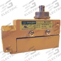 MOUJEN Limit Switch: Plunger Actuator, 25 mm Mounting Hole Horizontal Center to Center Distance (MPN MJ1-6101). Key specifications — Manufacturer Part Number: MJ1-6101; Brand: MOUJEN; Series: MJ1-6; Actuator Type: Plunger.