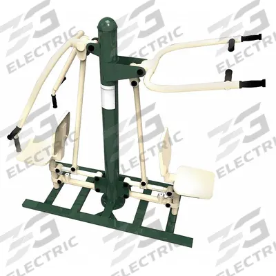 TRIACTIVE USA Combo Press/Pull: 71 in Overall Ht, 78 in Overall Lg, 36 in Overall Wd - Outdoor Fitness Stations