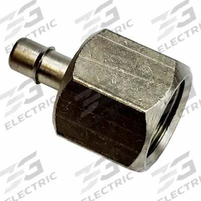 MEM-CO Mini Barb Fitting: 3/8 in Pipe x 3/16 in ID Size, FNPT x Tube, Brass - Standard Brass Barbed Tube Fittings
