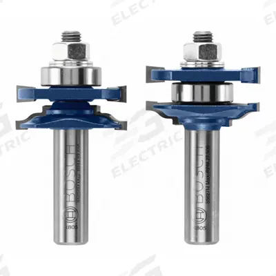 BOSCH Profile Router Bit: Fractional Inch, Carbide Tipped, 1 5/8 in Cutter Dia. - Tongue-&-Groove Profile Router Bits