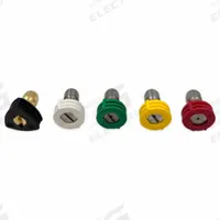 APPROVED VENDOR Spray Tip: 10 Nozzle Size, 4,000 psi, 10 gpm, 2500-4999 psi/5000 to 6000 psi, Fan (MPN NZQC5P-10). Key specifications — Inlet Gender: Male; Product Type: Quick Connect Spray Nozzle; Nozzle Spray Pattern: Fan.