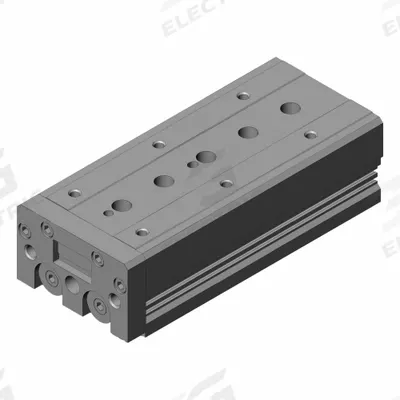 SMC Air Slide Table: 100 mm Stroke Lg, 25 mm Bore Dia, Mfr Part # MXS25-100 - Pneumatic Slide Tables