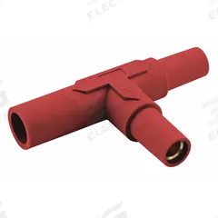 Tapping Tee: Female-Male-Female, Red, 600V AC/600V DC, 150 A, Series 15 (MPN HBL15TR). Key specifications — Brand: HUBBELL; Gender Configuration: Female-Male-Female.