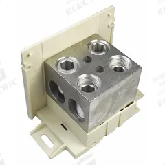 BURNDY Power Distribution Block: Open, Lug, Lug, 4 AWG – 500 kcmil For Line Side Wire Sizes (MPN BDBLCS6VA). Key specifications — attr1361688: DIN-Rail; attr1308686: BURNDY; attr1361672: Aluminum.