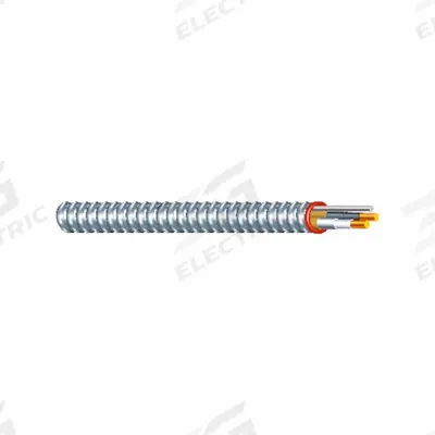 SOUTHWIRE Metal Clad Cable: 12 AWG, 3 Conductors, Copper, 1,000 ft, Aluminum, Std - Armored Cables with Bonded Aluminum Wires