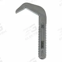 RIDGID Jaw, Hook E110 Hex Wrench: For Serrated Jaw Texture, Steel, Compatible with E-110, 32690. Key specifications — attr309798: Serrated; attr309799: Steel; attr309802: E-110; attr319246: 32690; attr324940: RIDGID.