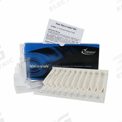 CHEMETRICS Water Quality Test Kit: Iron, 0 to 6 ppm - Water Quality Test Kits