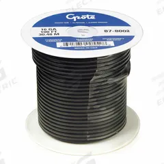 GROTE Automotive Wire: GXL, 100 ft, 1 Conductor, 14 AWG, Black, 60 V Volt (MPN 87-7202). Key specifications — Brand: GROTE.